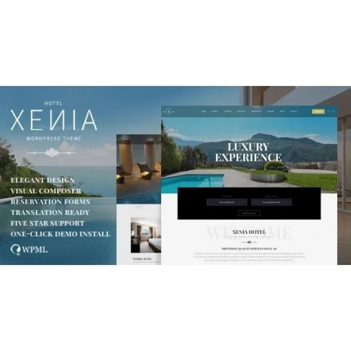 Hotel Xenia – Resort & Booking WordPress Theme PANDUSOLUSI
