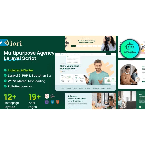Iori – Business Website for Company, Agency, Startup with AI writer tool & shopping cart