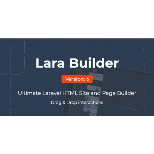 LaraBuilder - Laravel Drag & Drop SaaS HTML site builder - ULTIMATE LARAVEL HTML AND SITE BUILDER