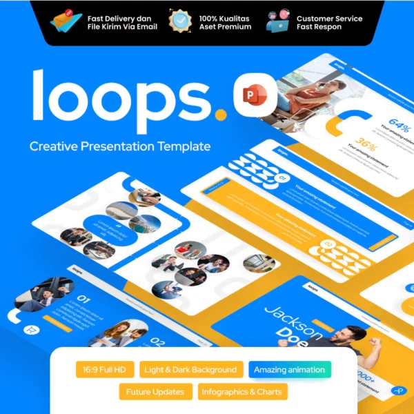 Loops Creative Multipurpose PowerPoint Template