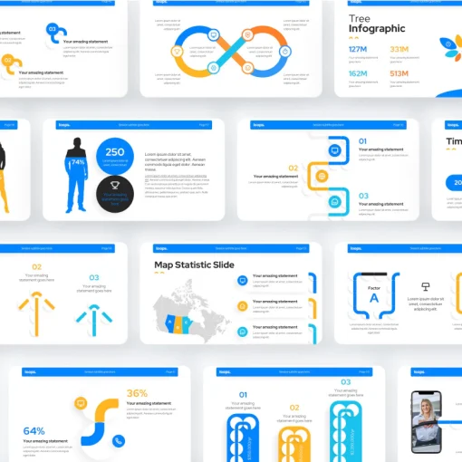 Loops Creative Multipurpose PowerPoint Template - Image 7