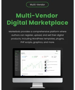 Alternative view of Marketbob – Multi-Vendor Digital Marketplace . Jualan DIGITAL PRODUK, SEPERTI ENVATO, THEMEFOREST