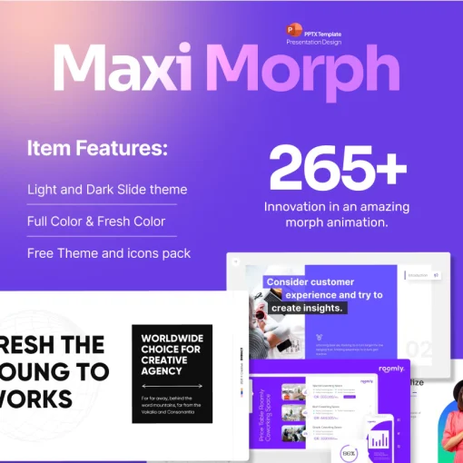 Maximorph Premium Morph Powerpoint Template ORIGINAL GARANSI
