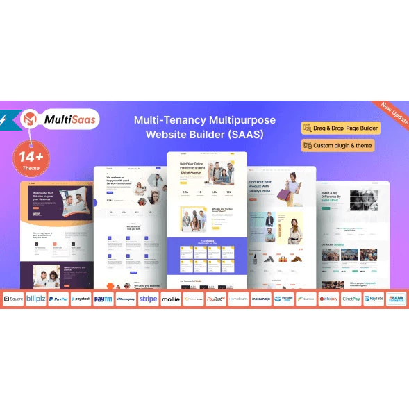 MultiSaas – Multi-Tenancy Multipurpose Website Builder (Saas) PANDUSOLUSI