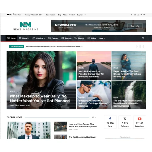 Newspaper - News & WooCommerce WordPress Theme , TEMPLATE NEWS [license original] TAGDIV - Image 2
