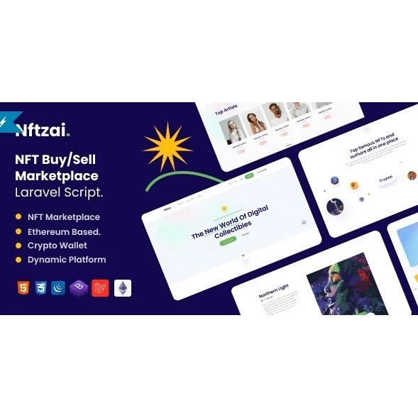 Nftzai – NFT Buy/Sell Marketplace Laravel Script PANDUSOLUSI