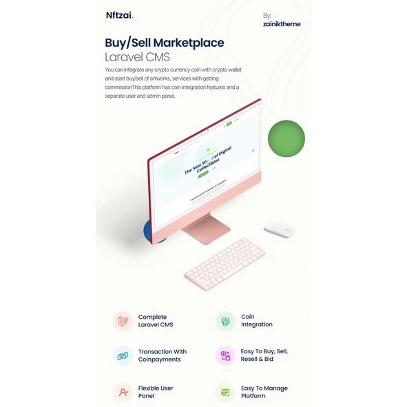 Nftzai – NFT Buy/Sell Marketplace Laravel Script PANDUSOLUSI - Image 4