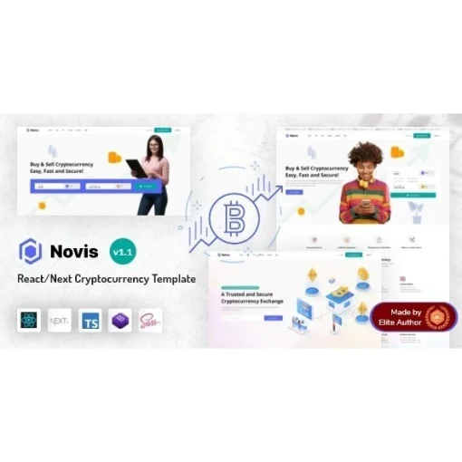 Novis – React Next.js Cryptocurrency Template PANDUSOLUSI