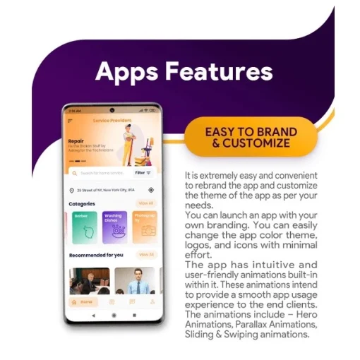 On-Demand Home Services, Business Listing, Handyman Booking with Admin Panel - Image 2