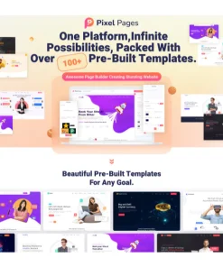 PIXELPAGES - SAAS APPLICATION WEBSITE BUILDER FOR HTML TEMPLATE , WEB DESIGN , WEB DESAIN , PROFILE