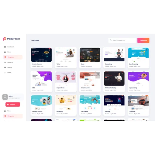 PIXELPAGES - SAAS APPLICATION WEBSITE BUILDER FOR HTML TEMPLATE , WEB DESIGN , WEB DESAIN , PROFILE TERLARIS - Image 7