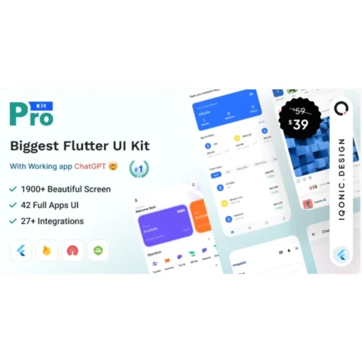 ProKit Flutter - Best Selling Flutter UI Kit with Chat GPT App AI, FREE FULL APP PANDUSOLUSI - Image 3