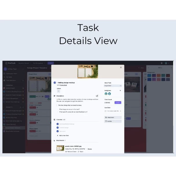 ProTask – A teamwork project management tool including time tracking - Image 2