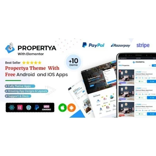 Propertya – Real Estate WordPress Theme PANDUSOLUSI