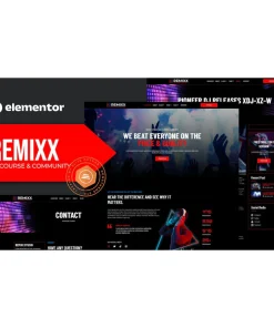 Remixx – Dj Course & Community Elementor Template Kit