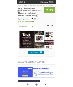 Rozy - Flower Shop WooCommerce WordPress Theme (4+ Indexes + Mobile Layouts Ready)
