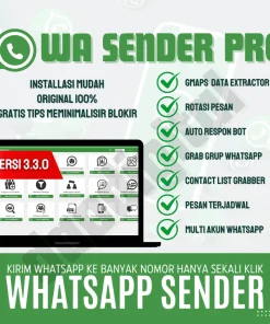 SOFTWARE BROADCAST PESAN WA SENDER PRO VERSI TERBARU WA BULK SENDER WA BLASTER 2024 BOTMASTER