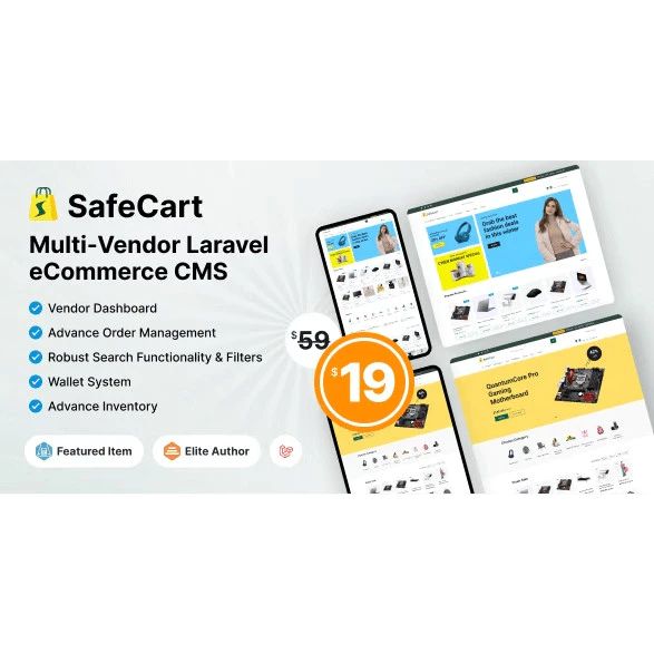 Safecart – Multi-Vendor Laravel eCommerce platform
