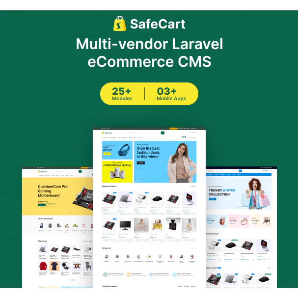 Safecart – Multi-Vendor Laravel eCommerce platform - Image 3