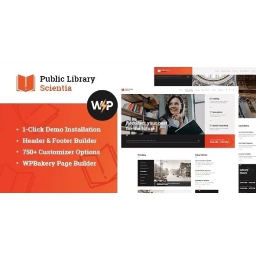 Scientia | Public Library & Book Store Education WordPress Theme