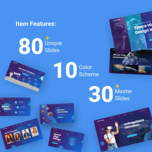 Space High Creative Technology Powerpoint Presentation Template Full Animasi - Image 2