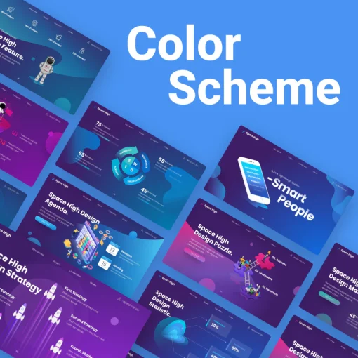 Space High Creative Technology Powerpoint Presentation Template Full Animasi - Image 3