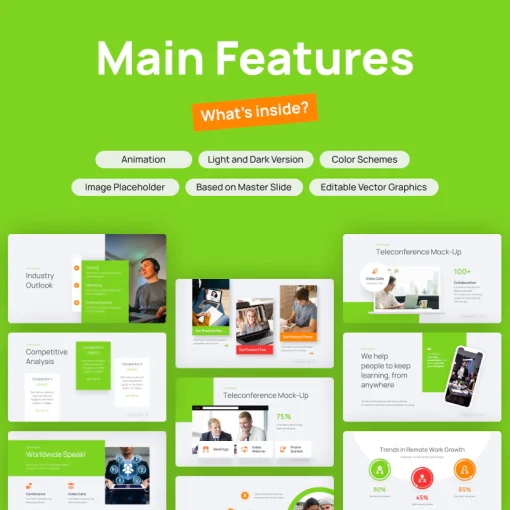 Speak Online Meeting Powerpoint Presentation Template - Image 2