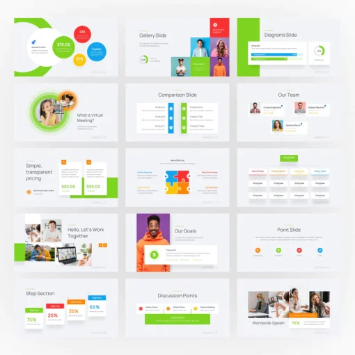 Speak Online Meeting Powerpoint Presentation Template - Image 8