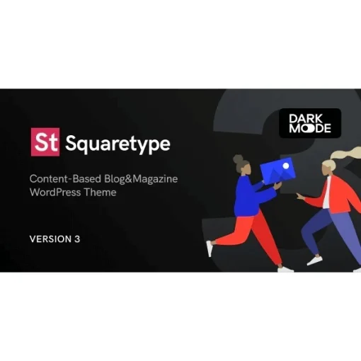 Squaretype – Modern Blog WordPress Theme