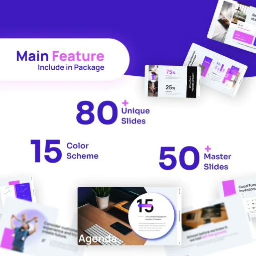 Surface Profesional Powerpoint Presentation Template Full Animasi - Image 2