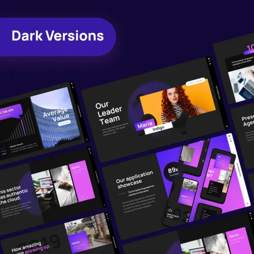 Surface Profesional Powerpoint Presentation Template Full Animasi - Image 3