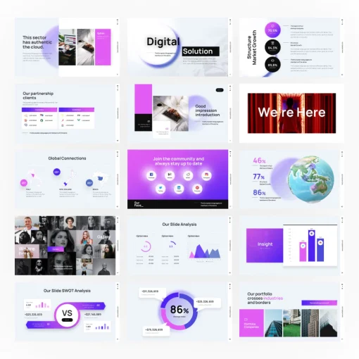Surface Profesional Powerpoint Presentation Template Full Animasi - Image 4