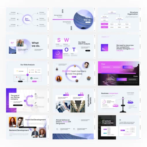 Surface Profesional Powerpoint Presentation Template Full Animasi - Image 7
