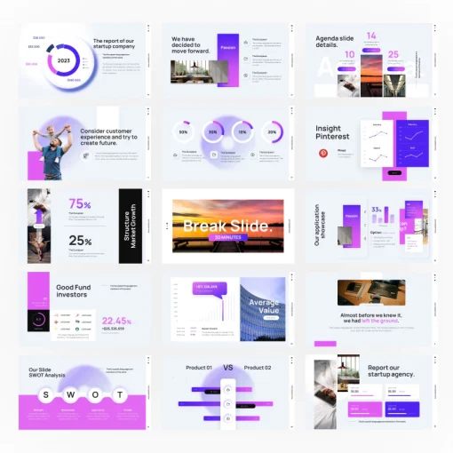 Surface Profesional Powerpoint Presentation Template Full Animasi - Image 8