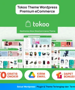 TOKOO Tema Wordpress Premium eCommerce - Responsif & Mobile Friedly - Theme WordPress Toko Online + BONUS