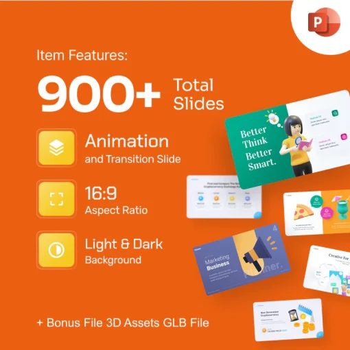 Template PowerPoint 3D Elite Pack Presentasi Pro Bundle PPT & Google Slide - Image 2