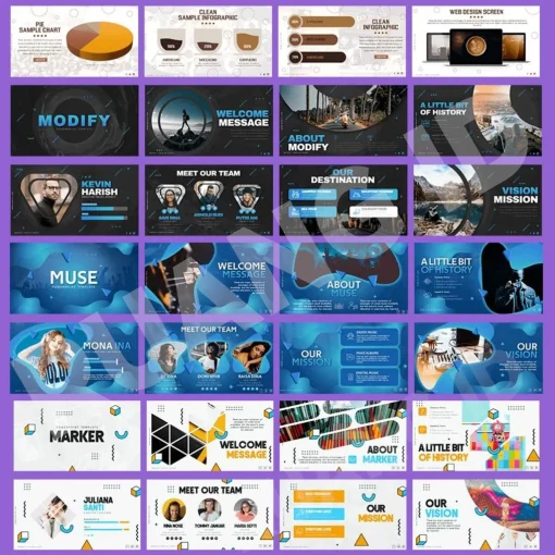 Template Presentasi PPT Animasi Bisnis Profesional Meeting Kantoran Tugas Kerjaan - Image 2
