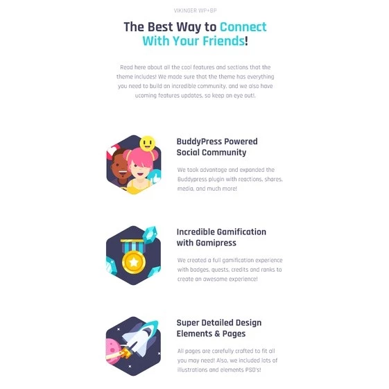 Vikinger – BuddyPress and GamiPress Social Community - Image 3