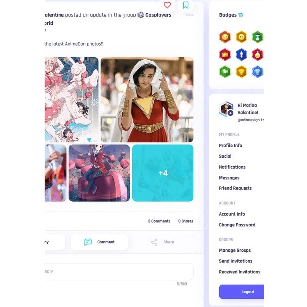 Vikinger – BuddyPress and GamiPress Social Community - Image 4