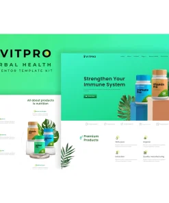 Vitpro – Herbal Health Elementor Template kit