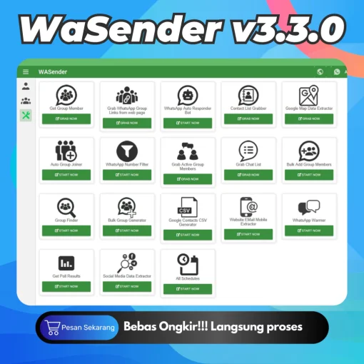 WaSender Bulk WA Sender Terbaru - Broadcast WA 2024 - Image 3