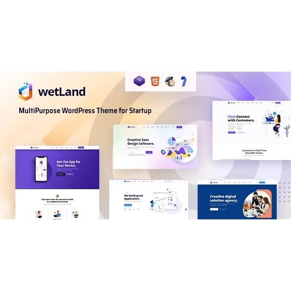 Wetland – MultiPurpose WordPress Theme for Startup