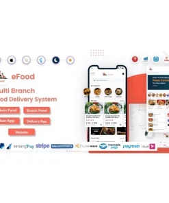 eFood – Food Delivery App with Laravel Admin Panel + Delivery Man App (Bundle Addons)