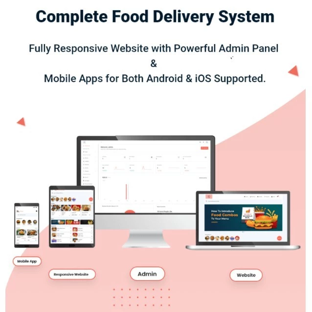 eFood – Food Delivery App with Laravel Admin Panel + Delivery Man App (Bundle Addons) - Image 3