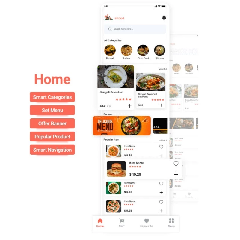 eFood – Food Delivery App with Laravel Admin Panel + Delivery Man App (Bundle Addons) - Image 4