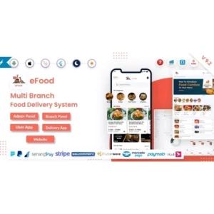 eFood – Food Delivery App with Laravel Admin Panel + Delivery Man App (Bundle Addons)