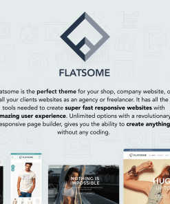Flatsome theme for fast responsive websites creation.