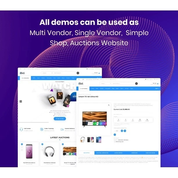 iBid – Multi Vendor Auctions WooCommerce Theme PANDUSOLUSI - Image 2
