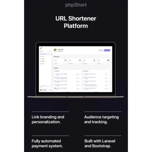 phpShort – URL Shortener Platform - Image 2