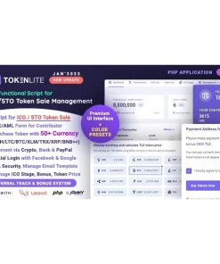 TokenLite – ICO / STO Token Sale Management Dashboard – ICO Admin Script (Extended Version)